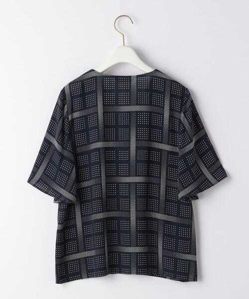 closet story(クローゼットストーリー)の「<closet story>ドット×チェック Vネックブラウス(シャツ/ブラウス・レディース・ホワイト/ライム/ネイビー・FREE)」の22枚目の写真