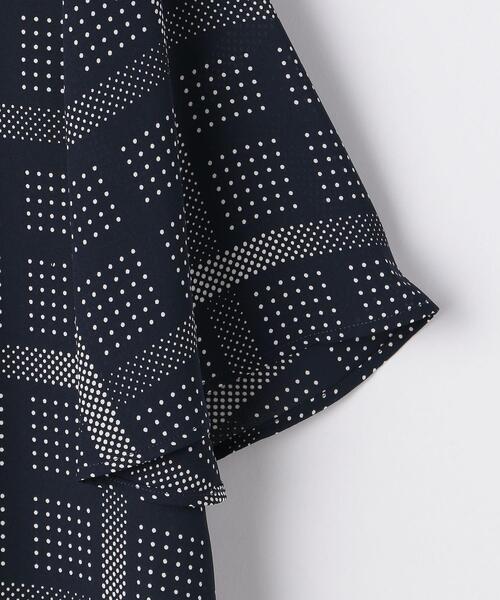 closet story(クローゼットストーリー)の「<closet story>ドット×チェック Vネックブラウス(シャツ/ブラウス・レディース・ホワイト/ライム/ネイビー・FREE)」の12枚目の写真