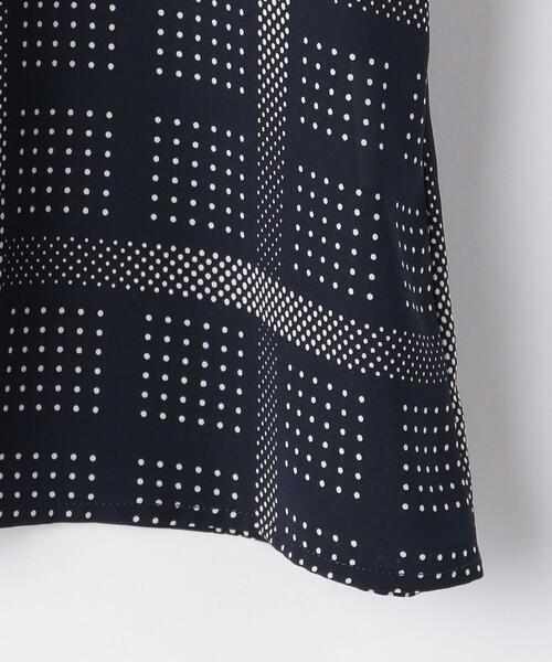closet story(クローゼットストーリー)の「<closet story>ドット×チェック Vネックブラウス(シャツ/ブラウス・レディース・ホワイト/ライム/ネイビー・FREE)」の10枚目の写真
