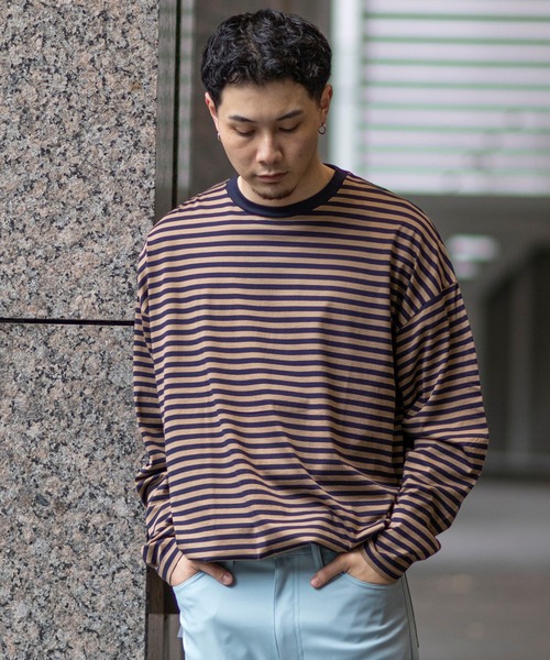 JOINT WORKS(ジョイントワークス)の「2ハイショクピッチロングスリーブTシャツ(Tシャツ/カットソー・メンズ・ホワイト/ブラウン/ブルー系その他・MEDIUM/LARGE)」の15枚目の写真