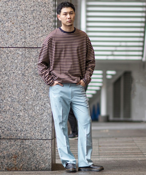JOINT WORKS(ジョイントワークス)の「2ハイショクピッチロングスリーブTシャツ(Tシャツ/カットソー・メンズ・ホワイト/ブラウン/ブルー系その他・MEDIUM/LARGE)」の21枚目の写真