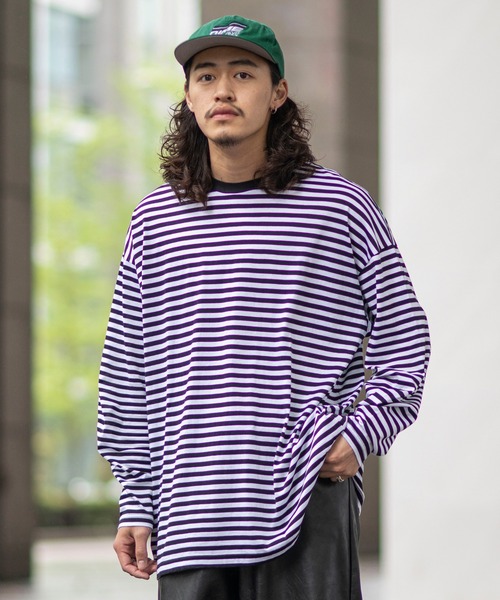 JOINT WORKS(ジョイントワークス)の「2ハイショクピッチロングスリーブTシャツ(Tシャツ/カットソー・メンズ・ホワイト/ブラウン/ブルー系その他・MEDIUM/LARGE)」の12枚目の写真