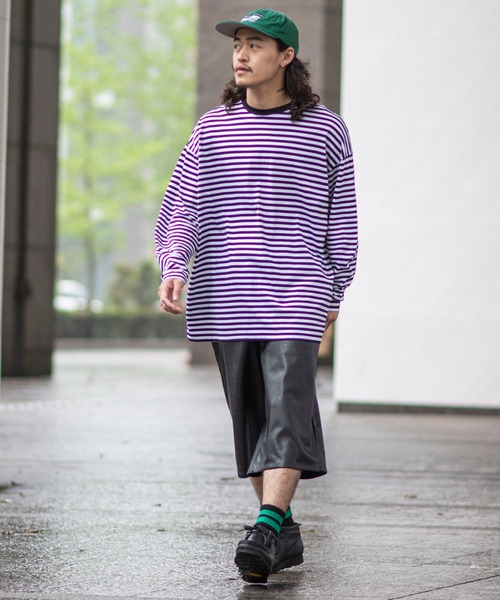 JOINT WORKS(ジョイントワークス)の「2ハイショクピッチロングスリーブTシャツ(Tシャツ/カットソー・メンズ・ホワイト/ブラウン/ブルー系その他・MEDIUM/LARGE)」の9枚目の写真