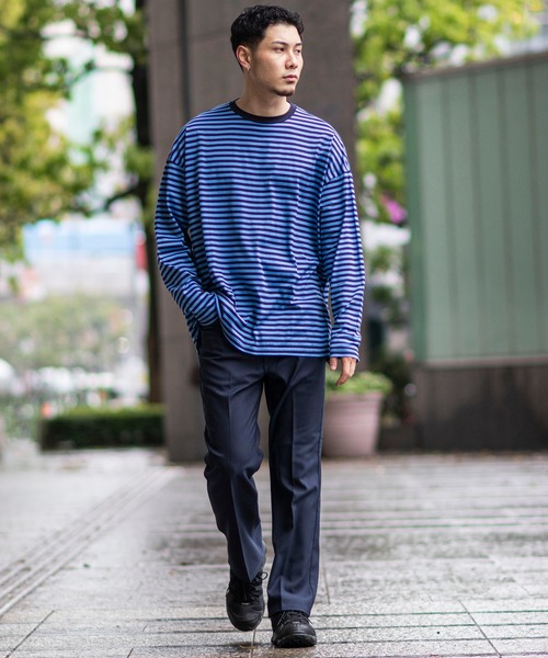 JOINT WORKS(ジョイントワークス)の「2ハイショクピッチロングスリーブTシャツ(Tシャツ/カットソー・メンズ・ホワイト/ブラウン/ブルー系その他・MEDIUM/LARGE)」の18枚目の写真