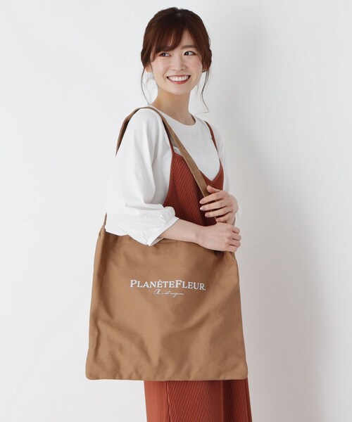 pink adobe（ピンクアドベ）の「◆ロゴプリント2WAYショルダーバッグ（ショルダーバッグ・レディース・ダークグレー/ライトブルー/ブラウン系9/カーキ系1/サンドベージュ・00）」の15枚目の写真