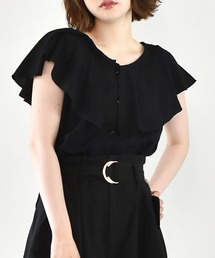 RETRO GIRL | フリル襟ノースリブラウス(シャツ/ブラウス)