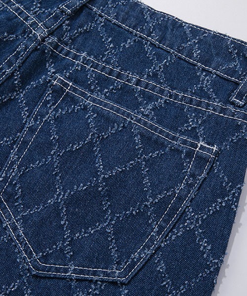 Fano Studios（ファノ ストゥディオズ）の「【Fano Studios】Diamond check straight denim FC21K057（デニムパンツ・レディース・ブルー・S/M/L）」の3枚目の写真