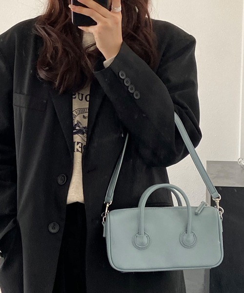 HALEY PESCA（ヘーリーペスカ）の「HALEY PESCA/2WAY ミニショルダー＆ハンドバッグ（ショルダーバッグ・レディース・ホワイト/ブラック/ブルー/グリーン・FREE）」の18枚目の写真