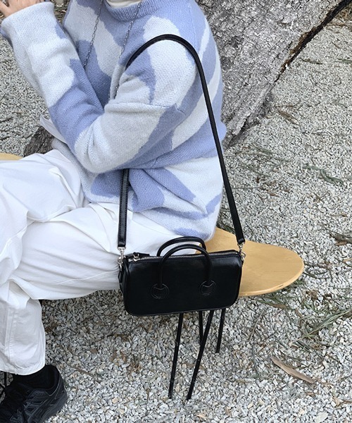 HALEY PESCA（ヘーリーペスカ）の「HALEY PESCA/2WAY ミニショルダー＆ハンドバッグ（ショルダーバッグ・レディース・ホワイト/ブラック/ブルー/グリーン・FREE）」の13枚目の写真