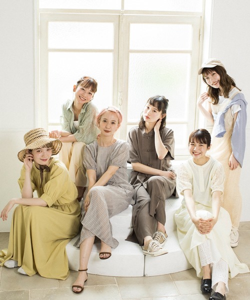 mikke（ミッケ）の「配色パイピングボーダーTリンガーシャツ（Tシャツ/カットソー・レディース・ベージュ/ピンク/ブルー・FREE）」の12枚目の写真