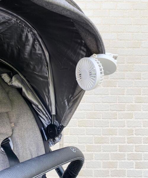 green label relaxing(グリーンレーベルリラクシング)の「GLR オリジナル クリップファン 扇風機(生活家電・レディース・ホワイト/ベージュ・FREE)」の5枚目の写真