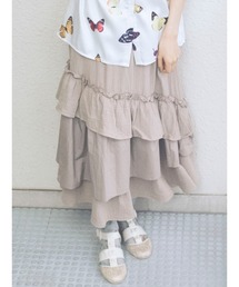 merry jenny | ランダムティアードフレアスカート(スカート)