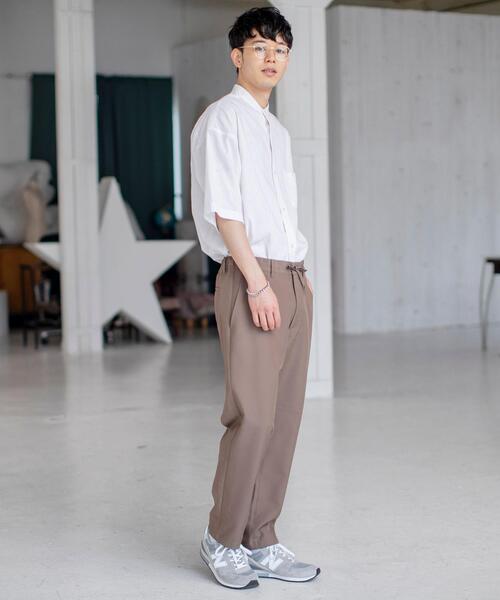 coen(コーエン)の「ヨクバリネン・バンドカラーショートスリーブシャツ(シャツ/ブラウス・メンズ・ホワイト/ピンク/ベージュ/コバルトブルー・MEDIUM/X-LARGE/LARGE/SMALL)」の10枚目の写真