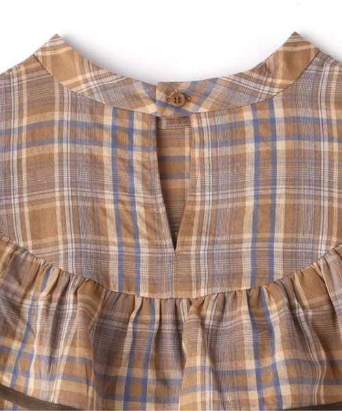 FREE'S MART(フリーズマート)の「フリルヨークチェックノースリブラウス(シャツ/ブラウス・レディース・ホワイト系その他/ベージュ系その他/パープル系その他・FREE)」の10枚目の写真