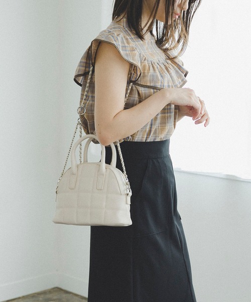 FREE'S MART(フリーズマート)の「フリルヨークチェックノースリブラウス(シャツ/ブラウス・レディース・ホワイト系その他/ベージュ系その他/パープル系その他・FREE)」の17枚目の写真