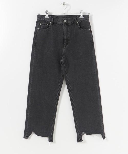 SENSE OF PLACE by URBAN RESEARCH（センスオブプレイスバイアーバンリサーチ）の「『セットアップ対応』ダメージデニムクロップドパンツ（デニムパンツ・メンズ・ブラック/インディゴブルー・MEDIUM/LARGE）」の15枚目の写真