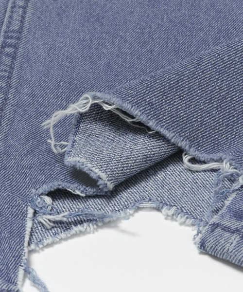 SENSE OF PLACE by URBAN RESEARCH（センスオブプレイスバイアーバンリサーチ）の「『セットアップ対応』ダメージデニムクロップドパンツ（デニムパンツ・メンズ・ブラック/インディゴブルー・MEDIUM/LARGE）」の21枚目の写真