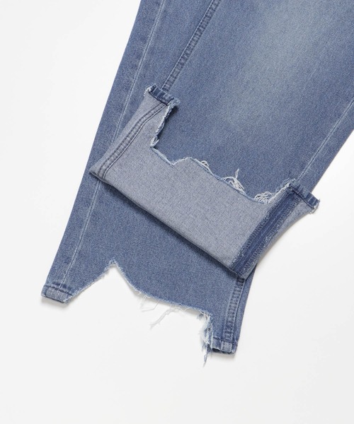 SENSE OF PLACE by URBAN RESEARCH（センスオブプレイスバイアーバンリサーチ）の「『セットアップ対応』ダメージデニムクロップドパンツ（デニムパンツ・メンズ・ブラック/インディゴブルー・MEDIUM/LARGE）」の22枚目の写真