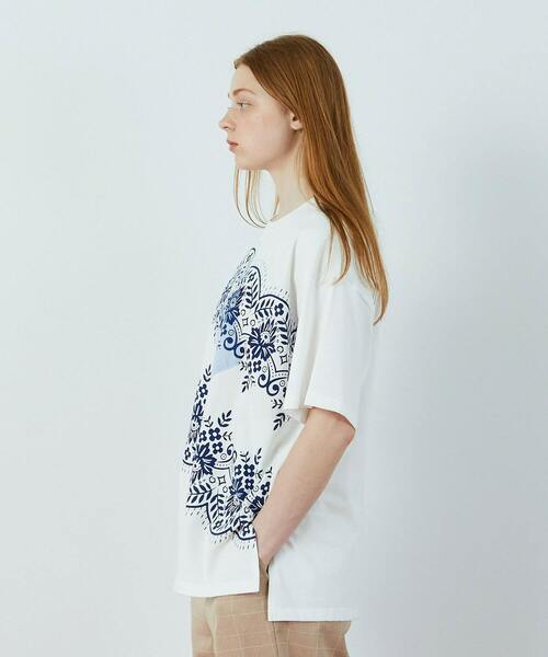 FRAPBOIS（フラボア）の「ストーバーＴ（Tシャツ/カットソー・レディース・ホワイト/ブラック・1/2）」の8枚目の写真