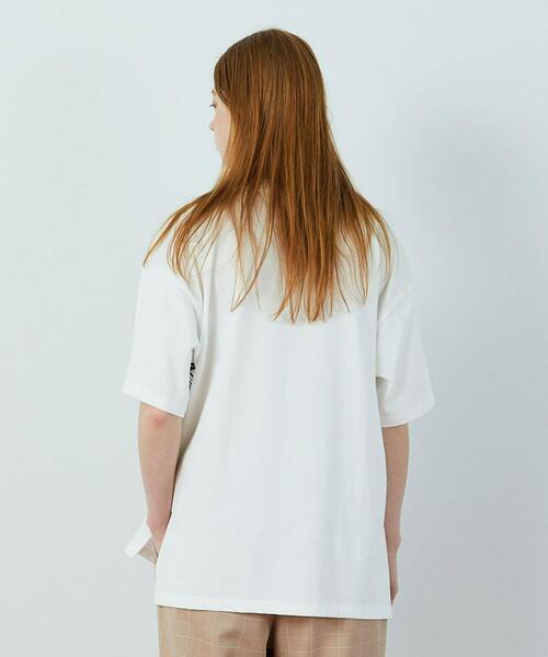 FRAPBOIS（フラボア）の「ストーバーＴ（Tシャツ/カットソー・レディース・ホワイト/ブラック・1/2）」の6枚目の写真