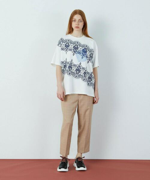 FRAPBOIS（フラボア）の「ストーバーＴ（Tシャツ/カットソー・レディース・ホワイト/ブラック・1/2）」の22枚目の写真