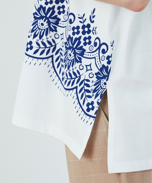 FRAPBOIS（フラボア）の「ストーバーＴ（Tシャツ/カットソー・レディース・ホワイト/ブラック・1/2）」の3枚目の写真