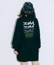 X-girl | MILLS LOGO L/S TEE DRESS(ワンピース)