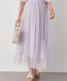 earth music&ecology（アースミュージックアンドエコロジー）の「ふんわりチュールスカート ＊（スカート・レディース）」