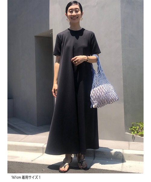 STUNNING LURE（スタニングルアー）の「ダンボールTドレス（ワンピース・レディース・ライトベージュ/ブラック・1/0/2）」の14枚目の写真