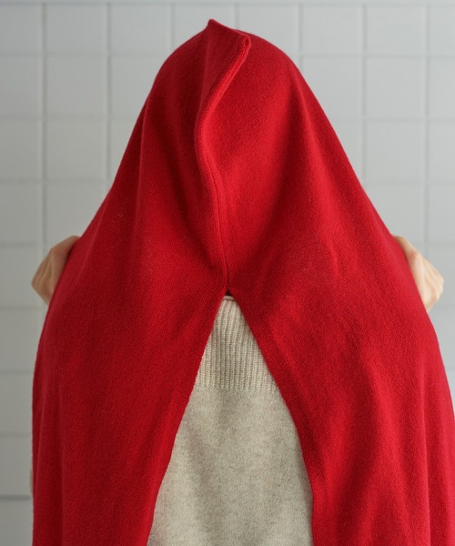 bulle de savon（ビュルデサボン）の「赤ずきん　ストール（ストール/ショール・レディース・ホワイト/ブラウン/レッド/イエロー・FREE）」の11枚目の写真