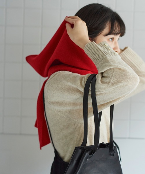 bulle de savon（ビュルデサボン）の「赤ずきん　ストール（ストール/ショール・レディース・ホワイト/ブラウン/レッド/イエロー・FREE）」の17枚目の写真