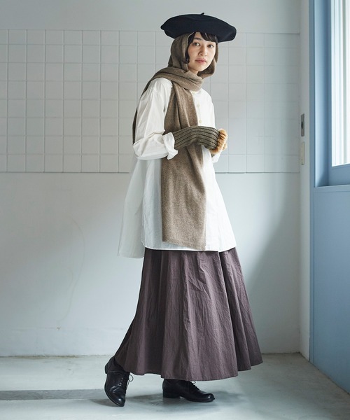 bulle de savon（ビュルデサボン）の「赤ずきん　ストール（ストール/ショール・レディース・ホワイト/ブラウン/レッド/イエロー・FREE）」の12枚目の写真