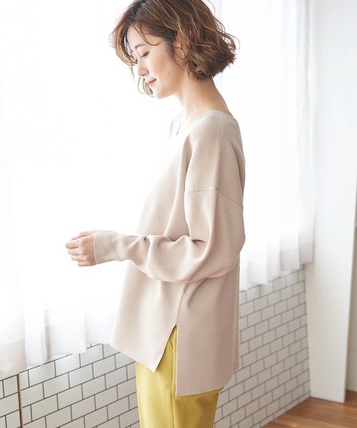 ROPE' PICNIC(ロペピクニック)の「マシュマロニットVネックプルオーバー(ニット/セーター・レディース・ブラック/サックスブルー/ベージュ系その他/ピンク系その他・38)」の13枚目の写真