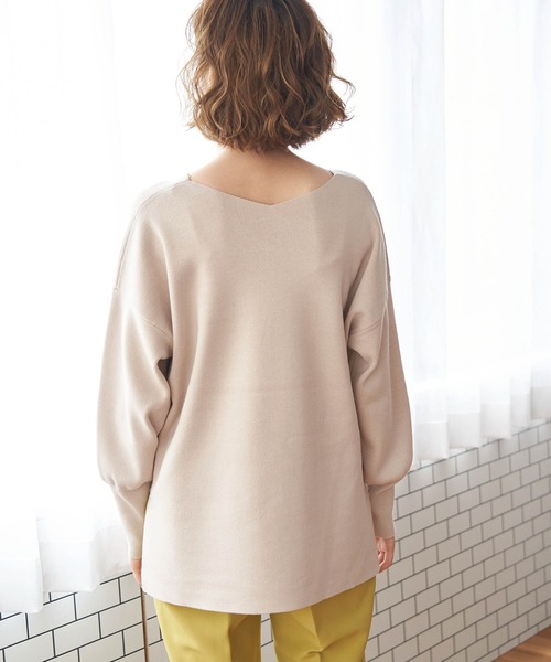 ROPE' PICNIC(ロペピクニック)の「マシュマロニットVネックプルオーバー(ニット/セーター・レディース・ブラック/サックスブルー/ベージュ系その他/ピンク系その他・38)」の15枚目の写真