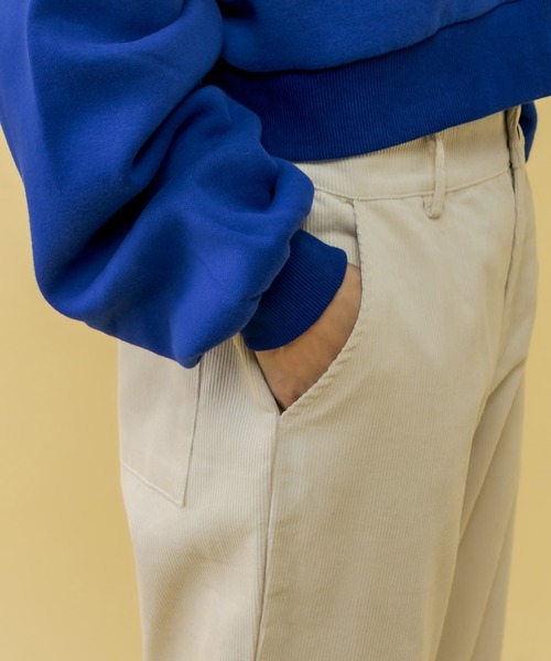 RASVOA（ラスボア）の「【セットアップ着用可】コーデュロイストレートパンツ（その他パンツ・レディース・ブラック/カーキ/アイボリー・FREE）」の8枚目の写真