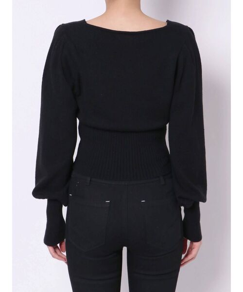 EMODA(エモダ)の「コンパクトパフニット(ニット/セーター・レディース・ブラック/ネイビー/グリーン/アイボリー・FREE)」の17枚目の写真