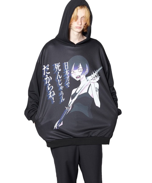 アンコロック　パーカ ankoROCK（アンコロック）の「日本刀で死んじゃうんだからねプル