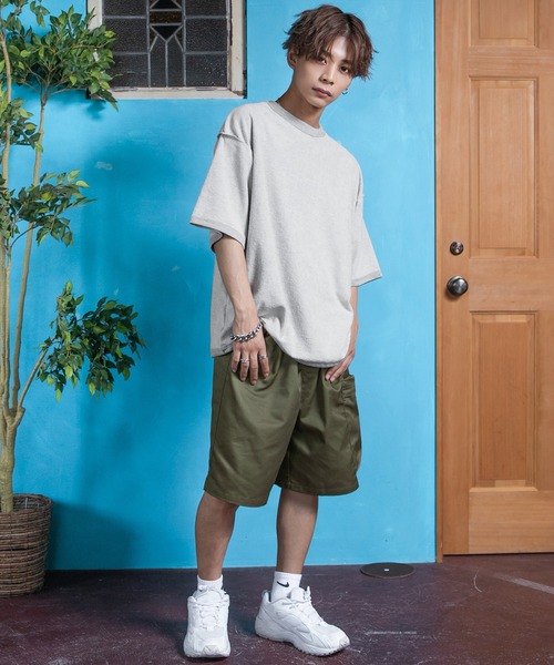 PairPair(ペアペア)の「バックマウンテンプリントTシャツ(ユニセックス)(Tシャツ/カットソー・レディース・スミクロ/オートミール/ネイビー・FREE)」の9枚目の写真