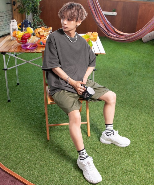 PairPair(ペアペア)の「バックマウンテンプリントTシャツ(ユニセックス)(Tシャツ/カットソー・レディース・スミクロ/オートミール/ネイビー・FREE)」の16枚目の写真