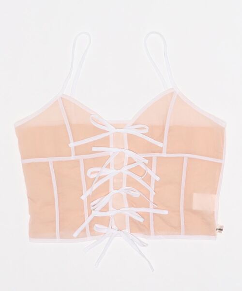 PAIN（ペイン）の「シアーナイロンリボンキャミソール（キャミソール・レディース・ブラック/ピンク/ブルー・FREE）」の13枚目の写真