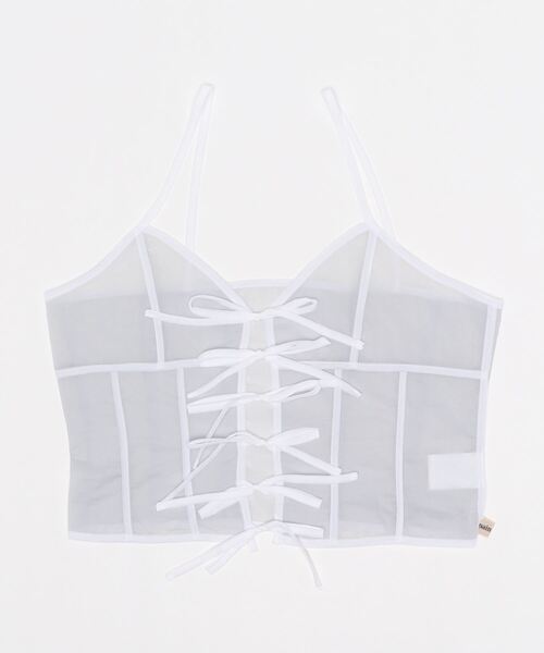 PAIN（ペイン）の「シアーナイロンリボンキャミソール（キャミソール・レディース・ブラック/ピンク/ブルー・FREE）」の12枚目の写真