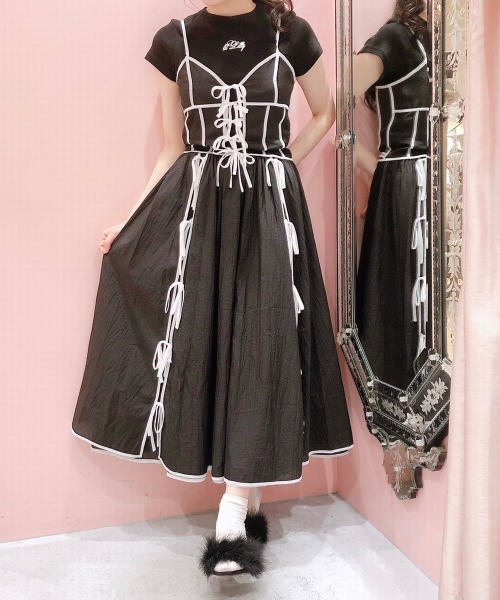 PAIN（ペイン）の「シアーナイロンリボンキャミソール（キャミソール・レディース・ブラック/ピンク/ブルー・FREE）」の7枚目の写真