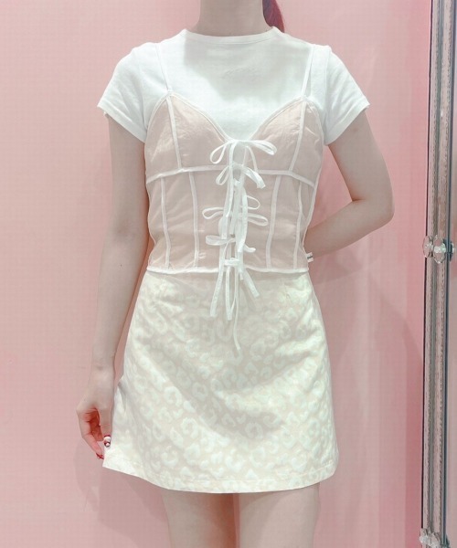 PAIN（ペイン）の「シアーナイロンリボンキャミソール（キャミソール・レディース・ブラック/ピンク/ブルー・FREE）」の10枚目の写真