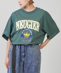 SPINNS | 【ゆるシルエット】カレッジロゴ刺繍 半袖Tシャツ(Tシャツ/カットソー)