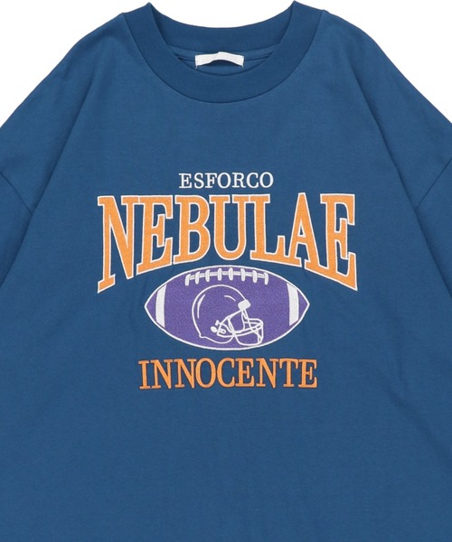 SPINNS（スピンズ）の「【ゆるシルエット】カレッジロゴ刺繍 半袖Tシャツ（Tシャツ/カットソー・レディース・ダークグリーン/ネイビー/オフホワイト/ブルー・ONESIZE）」の20枚目の写真