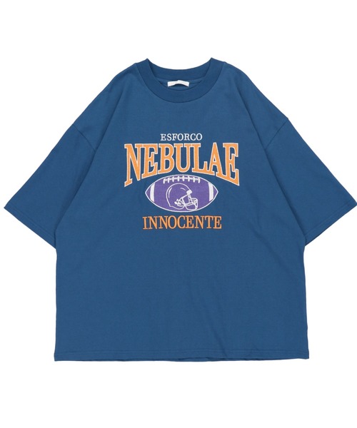 SPINNS（スピンズ）の「【ゆるシルエット】カレッジロゴ刺繍 半袖Tシャツ（Tシャツ/カットソー・レディース・ダークグリーン/ネイビー/オフホワイト/ブルー・ONESIZE）」の18枚目の写真