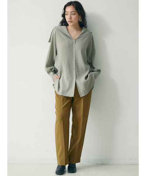 LAGUNAMOON（ラグナムーン）の「セーラーカラーブラウス（シャツ/ブラウス・レディース・ホワイト/ブラック/カーキ・FREE）」の4枚目の写真