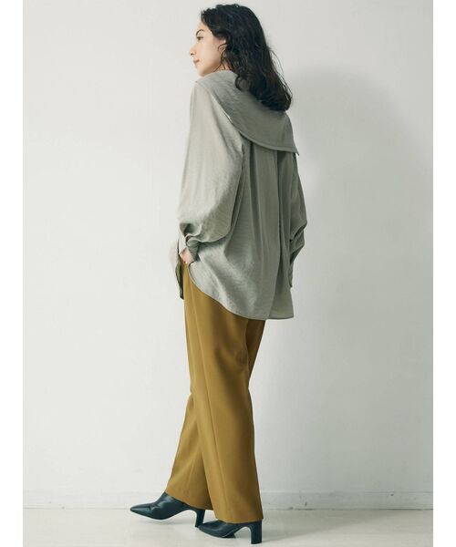 LAGUNAMOON（ラグナムーン）の「セーラーカラーブラウス（シャツ/ブラウス・レディース・ホワイト/ブラック/カーキ・FREE）」の5枚目の写真