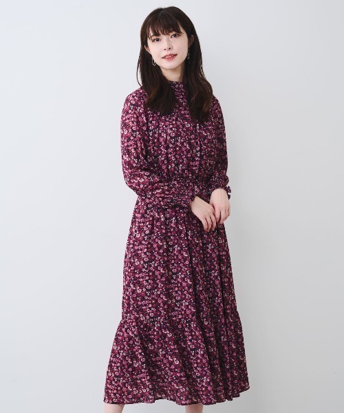 セール ｉｅｄｉｔ クラシカルな小花柄プリントの美女ワンピース ワンピース Iedit イディット のファッション通販 Zozotown