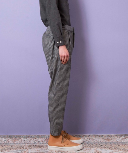 FACTOTUM（ファクトタム）の「【FACTOTUM】C/Fカシミヤブレンド1タックパンツ（スラックス・メンズ・チェック/その他/ブラック・44/48/46）」の14枚目の写真